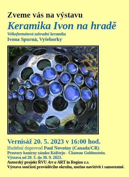 Keramika Ivon na hradě – výstava velkoformátové zahradní keramiky Ivony Spurné 20.5.-30.9.2023